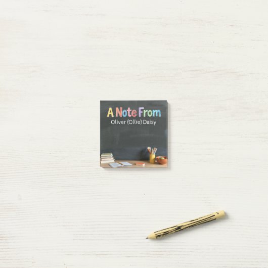 Chalkboard-Style Teacher Post-it Notes Post-it Klebezettel (Auf Schreibtisch)