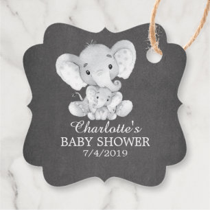 Chalkboard Sweet Elephant Baby Dusche Gefallen Ges Geschenkanhänger