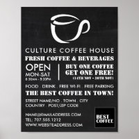 Chalkboard Tasse Icon, Barista, Café, Coffeehouse