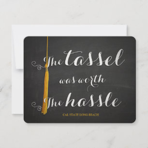 Chalkboard & Tassel Class of 2019 Abschluss Ankündigung