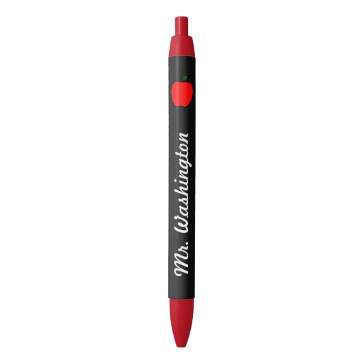 Chalkboard-Teacher's Apple Pen Kugelschreiber (Vorderseite Vertikal)