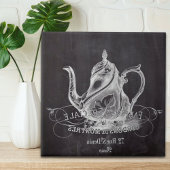Chalkboard teapot Alice in Wonderland tea party Fliese