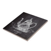 Chalkboard teapot Alice in Wonderland tea party Fliese (Seite)