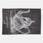Chalkboard teapot Alice in Wonderland tea party Küchentuch (Horizontal)