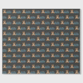 Chalkboard Teddy Bear Boy Babydusche Geschenkpapier (Flach)