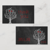 Chalkboard Thema Danke Business Card Visitenkarte (Vorne/Hinten)