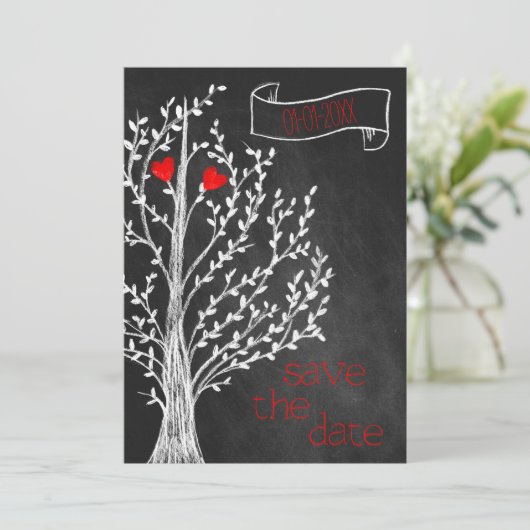 Chalkboard-Thema Einladung (Stehend Vorderseite)