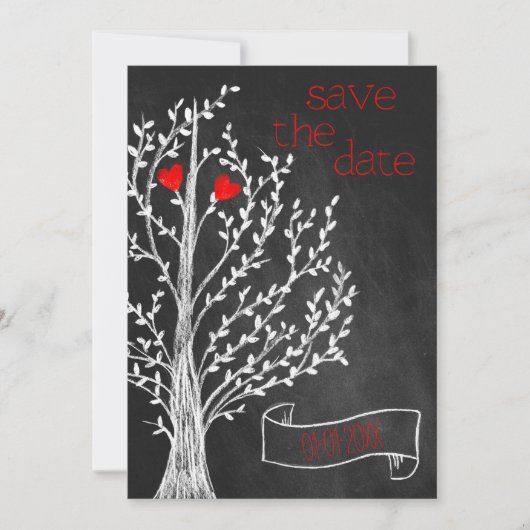 Chalkboard-Thema Einladung (Vorderseite)