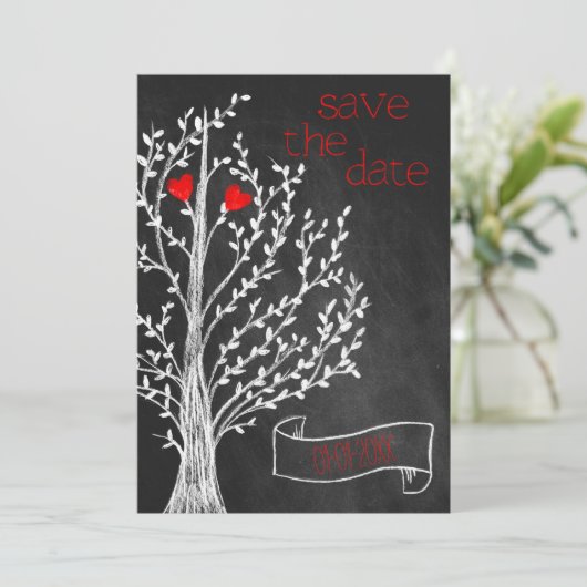 Chalkboard-Thema Einladung (Stehend Vorderseite)