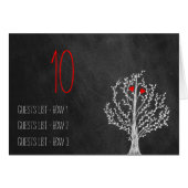 Chalkboard Thema Hochzeitstisch Platzhalter (Vorderseite (Horizontal))