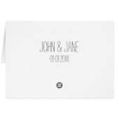 Chalkboard Thema Hochzeitstisch Platzhalter (Rückseite Horizontal)