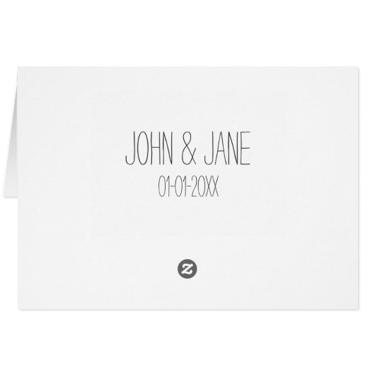 Chalkboard Thema Hochzeitstisch Platzhalter (Rückseite Horizontal)