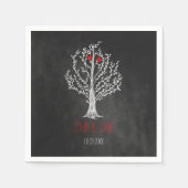 Chalkboard-Thema Serviette (Vorderseite)