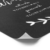 Chalkboard thematisches Wifi-Zeichen Poster (Ecke)