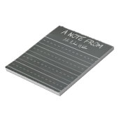Chalkboard Themed Notes Notizblock (Rotiert)