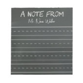 Chalkboard Themed Post-it-Notes Notizblock (Vorderseite)