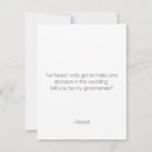 Chalkboard-Trauzeuge | TRAUZEUGE Einladung (Rückseite)