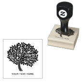 Chalkboard-Tree-Silhouette Gummistempel (Stempel)