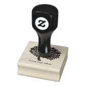 Chalkboard-Tree-Silhouette Gummistempel (Stempel)