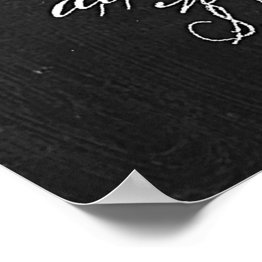 Chalkboard-Trommel-Patent Poster (Ecke)