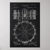 Chalkboard-Trommel-Patent Poster (Vorne)