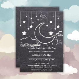 Chalkboard Twinkle Twinkle Little Star Baby Dusche Einladung