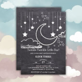 Chalkboard Twinkle Twinkle Little Star Baby Dusche Einladung