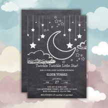 Chalkboard Twinkle Twinkle Little Star Baby Dusche