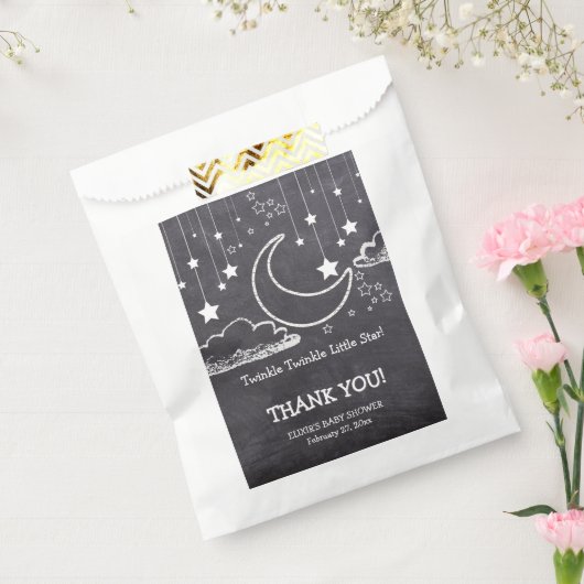 Chalkboard Twinkle Twinkle Little Star Baby Dusche Geschenktütchen (Versiegelt)