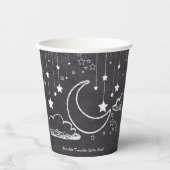 Chalkboard Twinkle Twinkle Little Star Baby Dusche Pappbecher (Vorderseite)