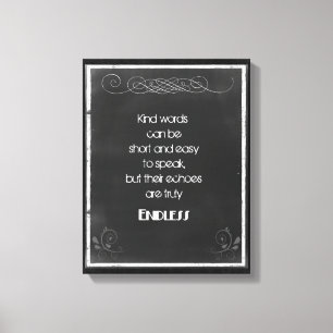 Chalkboard Typografie Zitat über die Verwendung vo Leinwanddruck