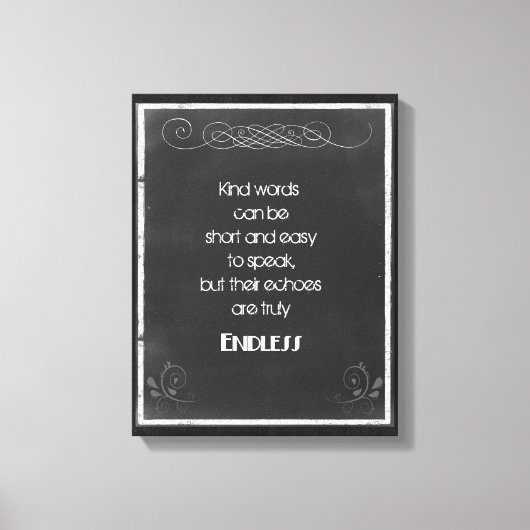 Chalkboard Typografie Zitat über die Verwendung vo Leinwanddruck (Vorderseite)