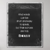 Chalkboard Typografie Zitat über die Verwendung vo Poster (Vorne)