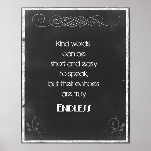 Chalkboard Typografie Zitat über die Verwendung vo Poster (Vorne)