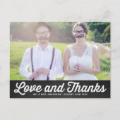 CHALKBOARD-TYPOGRAPHIE | DANKE, DASS SIE POSTCARD POSTKARTE (Vorderseite)