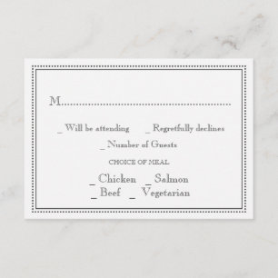 Chalkboard UAWG Wedding Card RSVP Karte