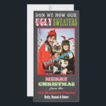 Chalkboard Ugly Christmas Sweater Foto-Karte Feiertagskarte<br><div class="desc">Super lustiges Chalkboard Ugly Christmas Sweater Foto Card mit lustigen Schriftart auf einem Chalkboard oder schwarzen Brett Hintergrund. Ersetzen Sie einfach das Foto mit Ihrem Familienportrait und passen Sie sich an Ihre Bedürfnisse an. Wenn Sie Probleme haben,  kontaktieren Sie mich einfach! Handgezeichnete Abbildung von McBooboo.</div>