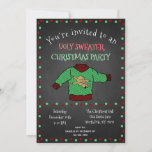 Chalkboard Ugly Sweater Christmas Party Einladung<br><div class="desc">Laden Sie Freunde,  Familie und Gäste zu Ihrem hässlichen Pullover Weihnachts-Party ein!  Feiern Sie gute Zeiten und machen Sie Erinnerungen mit dem hässlichsten Weihnachtspulli,  den Sie finden können!  Personalisiert mit Ihren Party-Details!  Die Gäste können sich versammeln und genießen Sie eine gute alte Mode hässlich Pullover Party!</div>