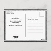 Chalkboard Verlobung Crawfish Boil Einladung Postkarte (Rückseite)