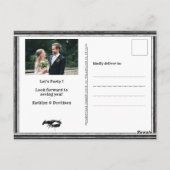 Chalkboard Verlobung Foto Crawfish Boil Einladung Postkarte (Rückseite)