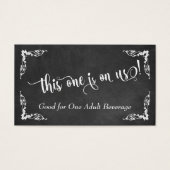 Chalkboard & Verziert Corners, Script Drinks (Vorderseite)