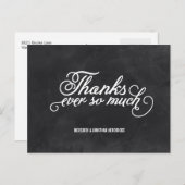 Chalkboard Vielen Dank Postkarte (Vorne/Hinten)