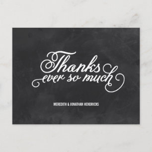 Chalkboard Vielen Dank Postkarte