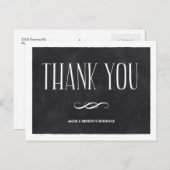 Chalkboard Vielen Dank Postkarte (Vorne/Hinten)