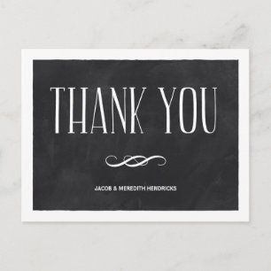 Chalkboard Vielen Dank Postkarte