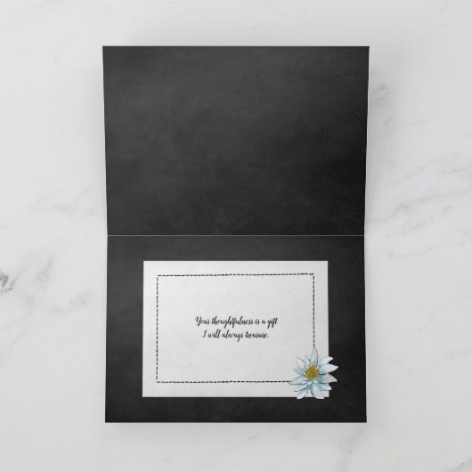 Chalkboard Vielen Dank, Skript Karte (Innenseite)