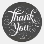 Chalkboard Vielen Dank Sticker (Vorderseite)