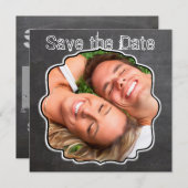 Chalkboard Vintag Modern Save the Date (Vorne/Hinten)