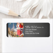 Chalkboard Vintag Weihnachten Rücksendeadresse (Insitu)