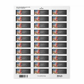 Chalkboard Vintag Weihnachten Rücksendeadresse (Vorne)